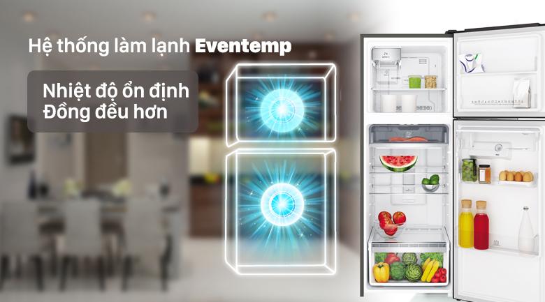 Tủ lạnh Electrolux trang bị công nghệ EvenTemp, luồng khí lạnh lưu thông đồng đều