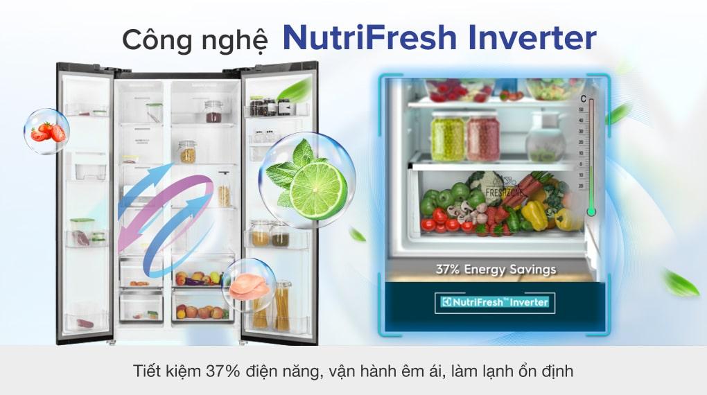 Tủ lạnh Electrolux Inverter 571 lít ESE6141A-BVN - Công nghệ NutriFresh Inverter
