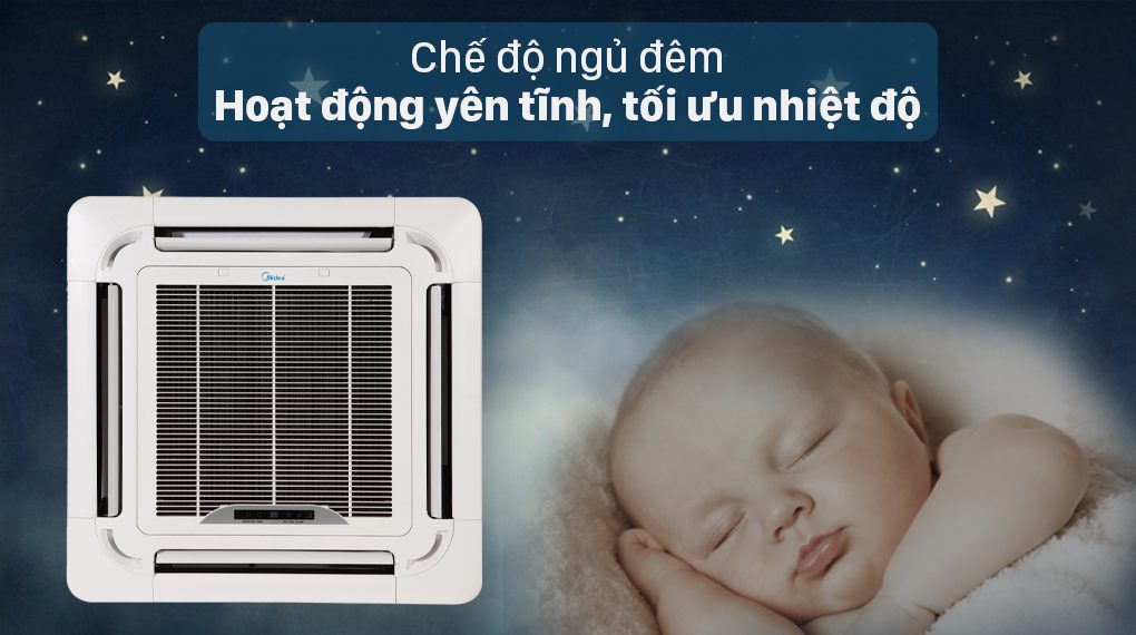Máy lạnh âm trần Midea MCD-24HRN1 - Chế độ ngủ