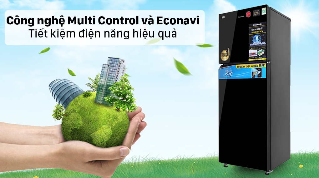 Tủ lạnh Panasonic Inverter 366 lít NR-TL381VGMV - Công nghệ Multi Control và Econavi