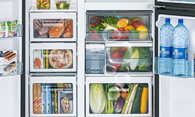 Tủ lạnh R-MY800GVGV0 MIR trang bị ngăn rau quả cân bằng độ ẩm
