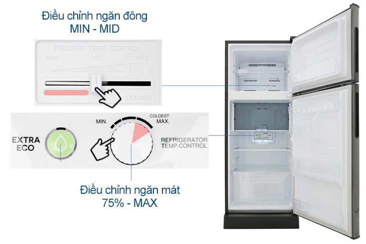 cách khởi động chế độ đông mát trên tủ lạnh sharp j-inverter 2 cửa