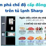 Ngăn đông mềm tủ lạnh Sharp: phân loại, lợi ích, cách sử dụng