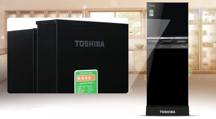 Tủ lạnh Toshiba có cửa chất liệu Uniglass