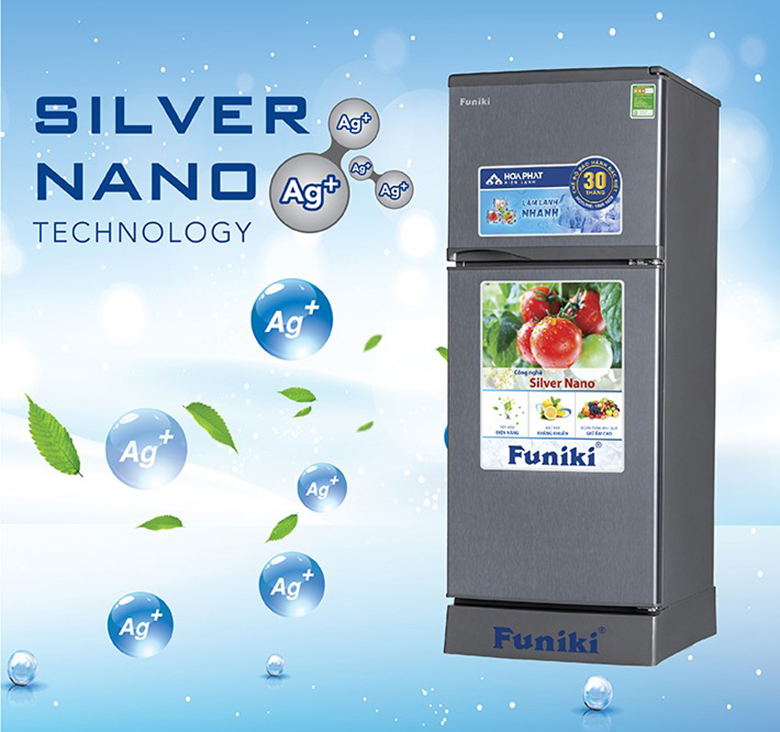 Tủ lạnh Funiki 126 lít FR-132CI diệt khuẩn silver nano