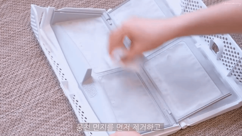 vệ sinh lưới lọc bụi và xơ vải