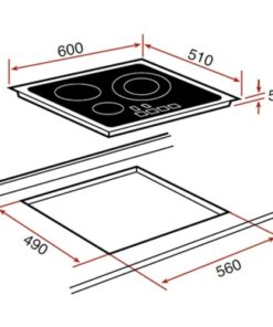 Bếp từ Teka IB 6031 lắp âm 3 vùng nấu - hình số 2