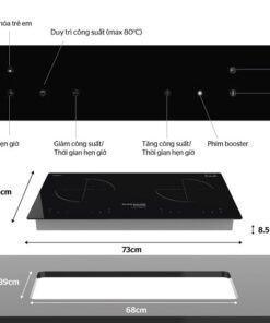 Bếp từ đôi MMB-03I Sunhouse MAMA - hình số 2