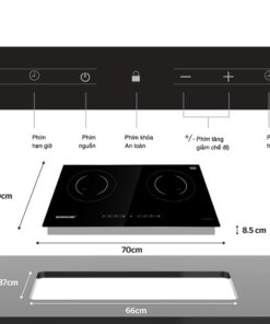 Bếp từ đôi Sunhouse SHB9005-EC - hình số 2