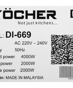 Bếp từ âm đôi Kocher DI-669 - hình số 5