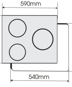 Bếp từ 3 vùng nấu Faster FS 613SI - hình số 2