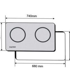 Bếp từ Faster FS-216I âm 2 vùng nấu - hình số 2
