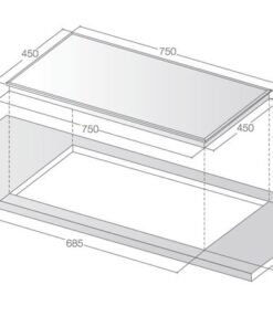 Bếp từ đôi Lorca LCI 900 - hình số 2