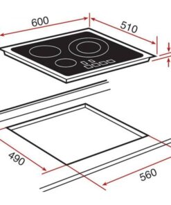 Bếp từ Teka IRS 631 lắp âm 3 vùng nấu - hình số 2