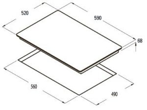 Bếp từ Cata I 604B - hình số 2