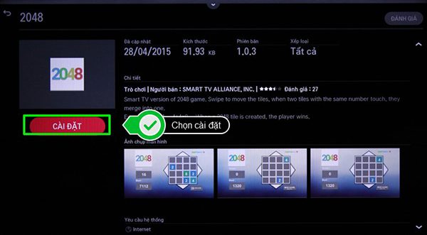 Hướng dẫn các bước tải ứng dụng trên smart tivi LG 