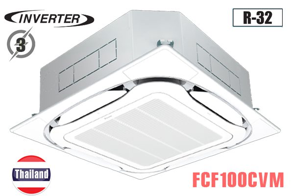 Điều hòa Daikin FCF100CVM/RZA100DY1 âm trần 3 pha 34000BTU 2 chiều inverter