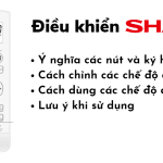 Cách sử dụng điều khiển điều hòa Sharp: 1 – 2 chiều, Inverter