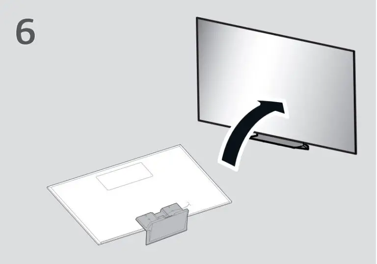 Bước 6: Dựng tivi thẳng đứng