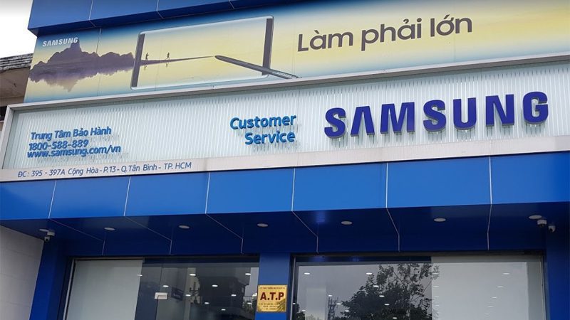 Kiểm tra trực tiếp tại các trạm bảo hành Samsung chính hãng