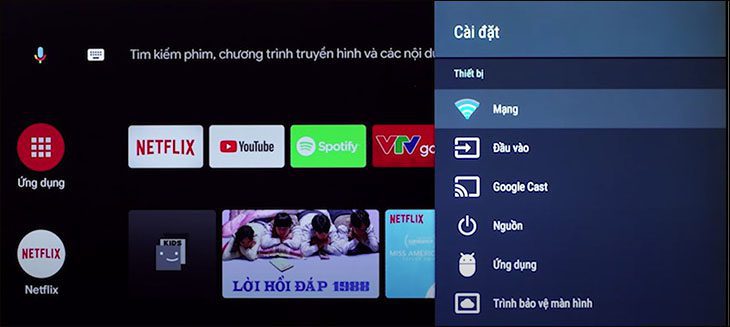 Đảm bảo rằng tivi đã kết nối wifi Đảm bảo rằng tivi casper đã kết nối wifi