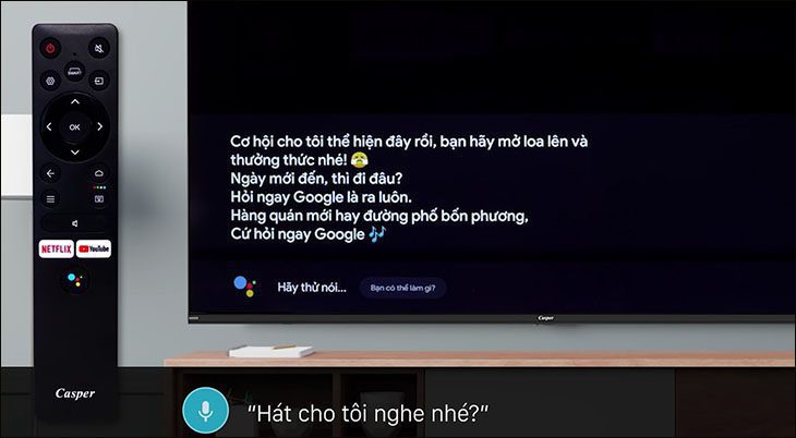 Thay đổi nội dung tìm kiếm Thay đổi nội dung tìm kiếm bằng giọng nói cho tivi casper