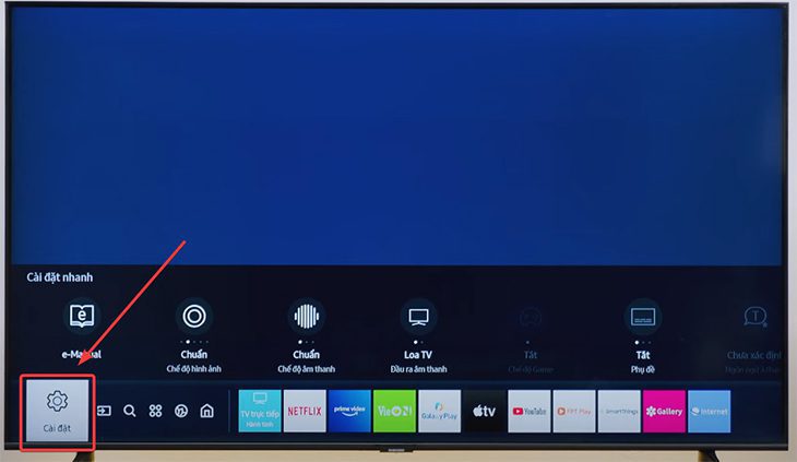 Hướng dẫn cách cài đặt Google Assistant trên tivi Samsung - bước 1