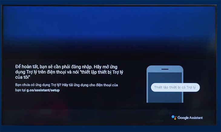 Hướng dẫn cách cài đặt Google Assistant trên tivi Samsung - bước 5