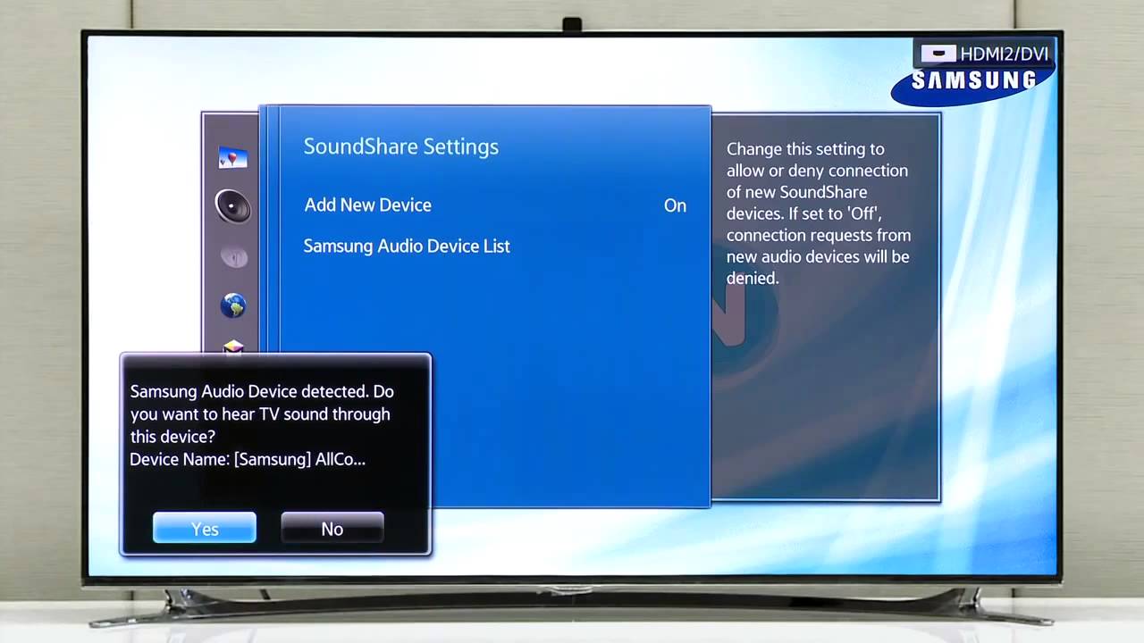 Cách kết nối tivi Samsung với loa Bluetooth không dây