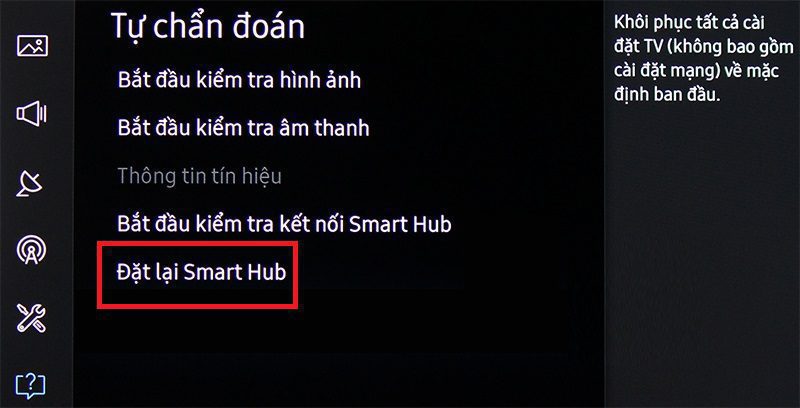 Thực hiện reset lại SmartHub