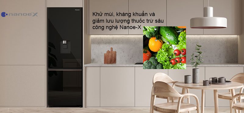 Công nghệ kháng khuẩn, khử mùi trên tủ lạnh Panasonic NR-BV361GPKV