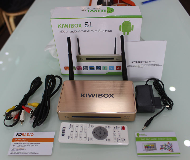 KiwiBox S1 - Rockchip -hỗ trợ kết nối wifi internet cho tivi thường đời cũ 