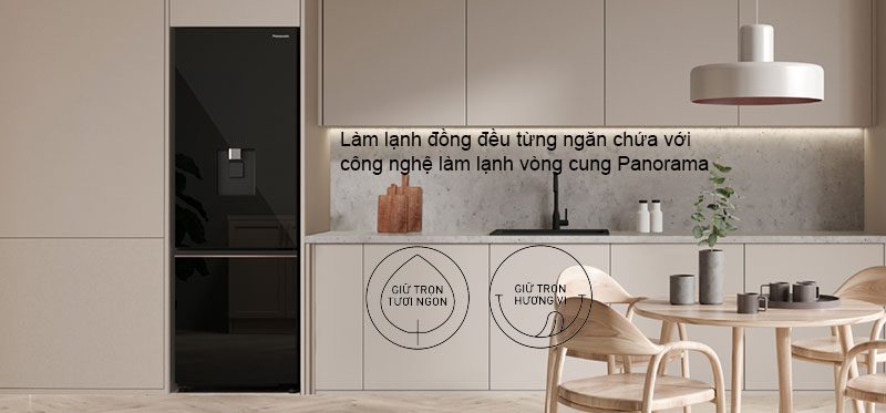 Công nghệ Panorama làm lạnh đồng đều từng ngăn tủ