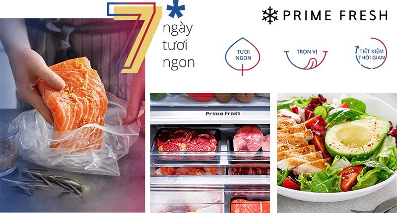 Bảo quản thực phẩm không cần rã đông với ngăn cấp đông mềm Prime Fresh