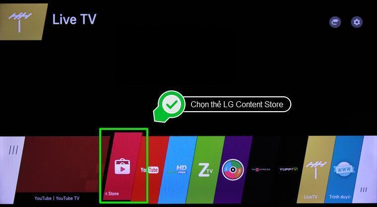 Cách tải ứng dụng Cloud Karaoke về tivi LG chạy hệ điều hành WebOS