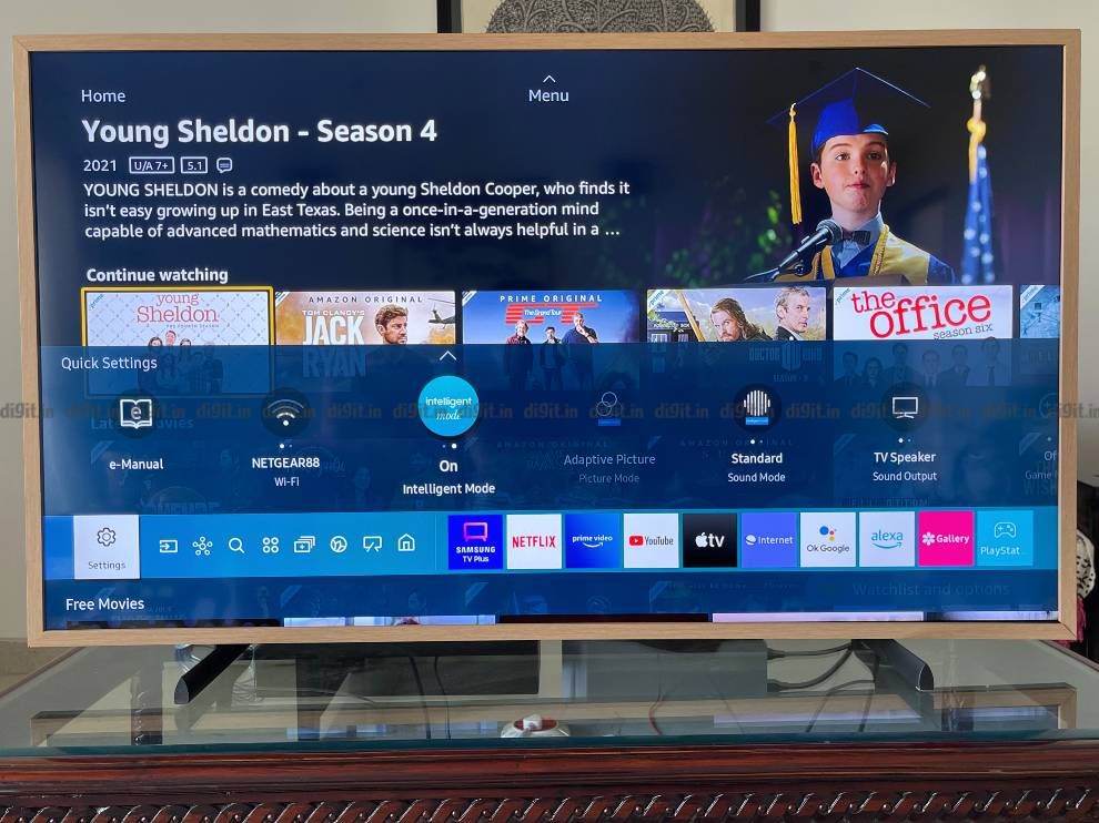 Chế độ hình ảnh thông minh trên khung Samsung.