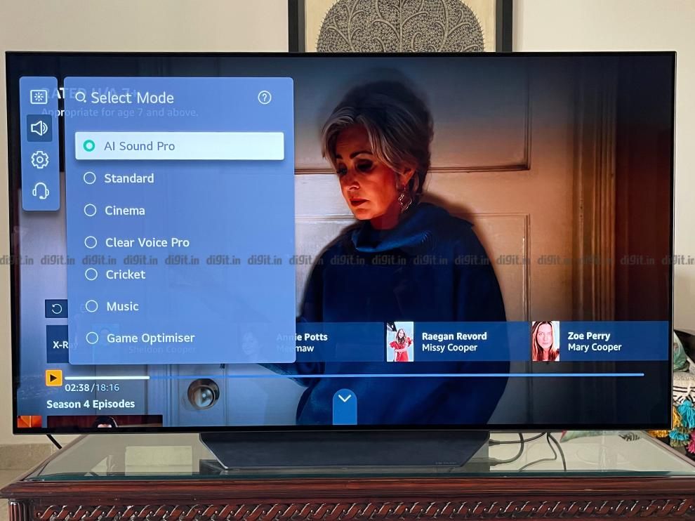 LG C1 đi kèm với một loạt các chế độ âm thanh. LG C1 đi kèm với một loạt các chế độ âm thanh.