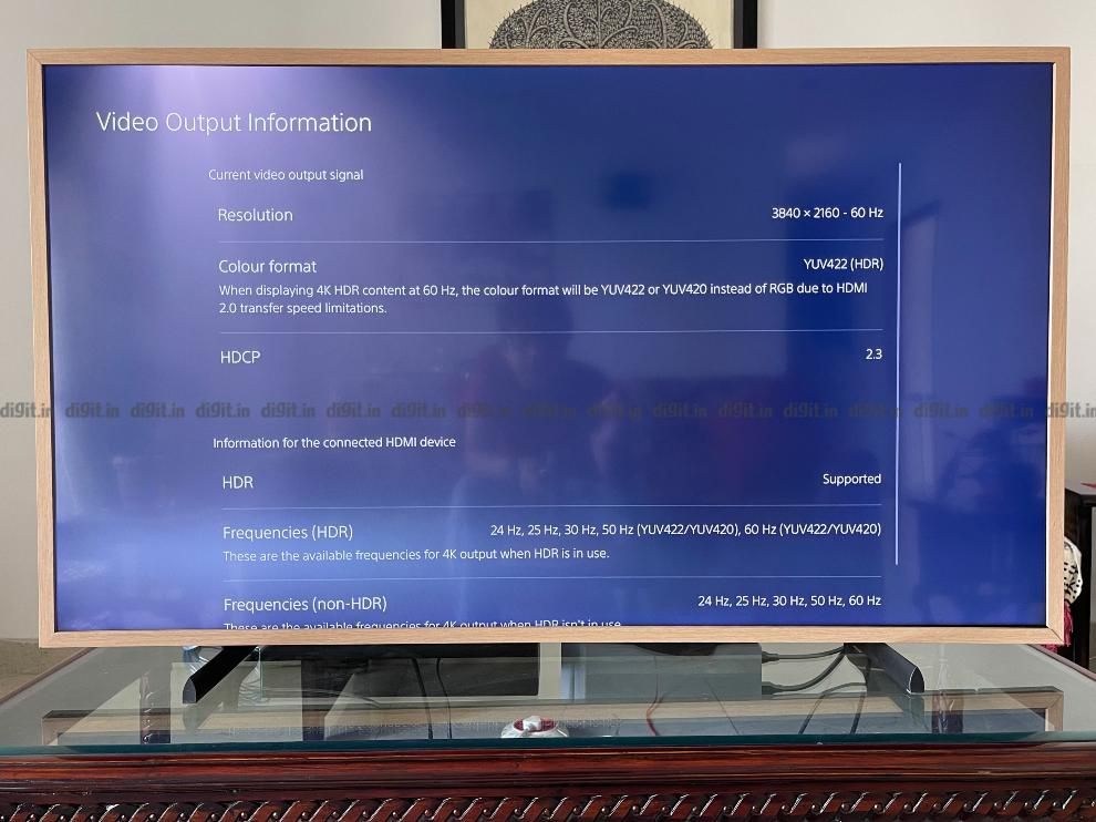 Samsung The Frame có thể thực hiện YUV422 HDR ở 60Hz.