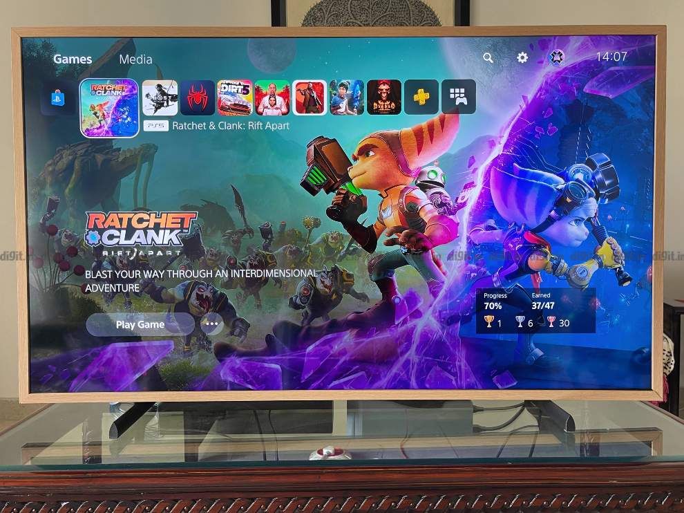 Samsung khung được kết nối với ps5.