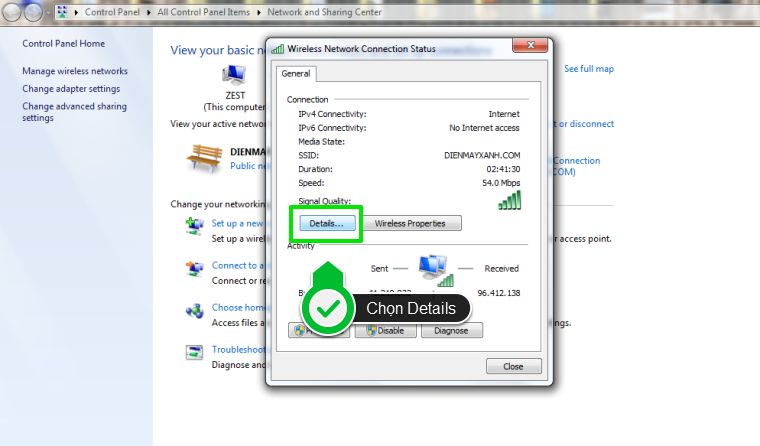 Cách xem địa chỉ IP của tivi Samsung