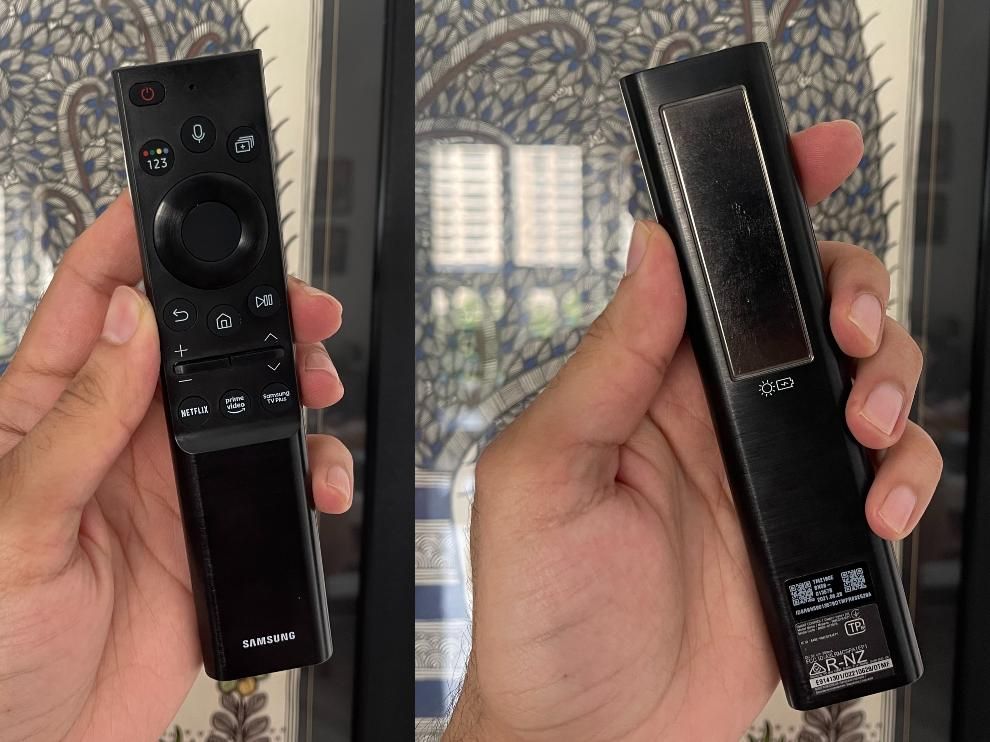 Đánh giá tivi Samsung khung tranh về remote - đơn giản, thân thiện với môi trường