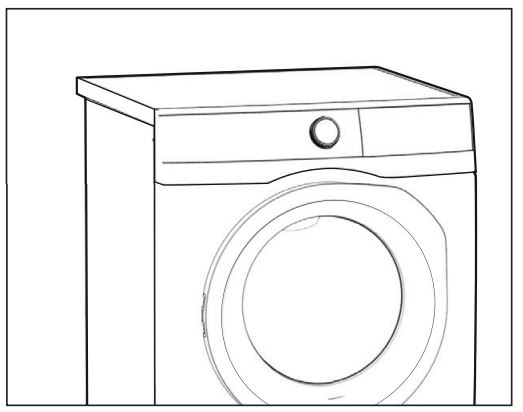 đặt máy sấy ở vị trí cân bằng