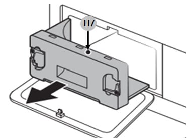 Tháo nắp bên trong ra