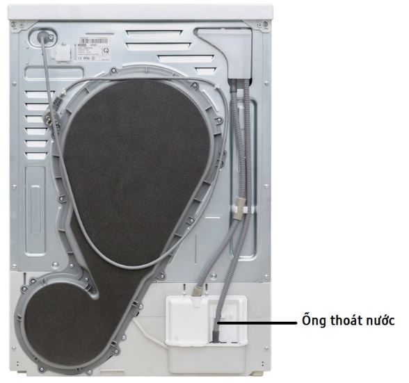vệ sinh ống thoát nước trên máy sấy samsung heat pump