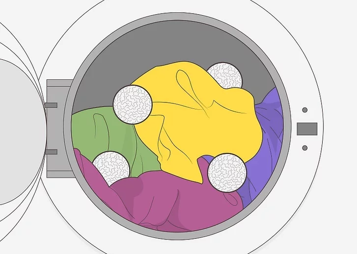 Bước 4: Thêm 3 hoặc 4 bóng sấy rồi khởi động máy sấy