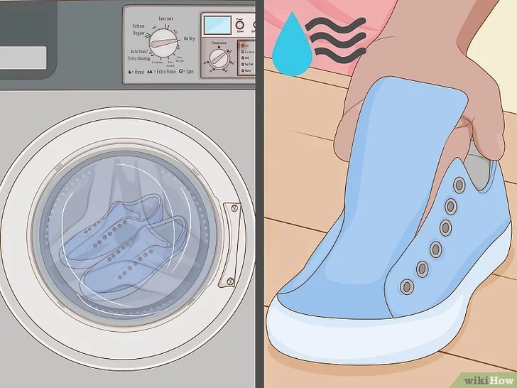 Cách sấy giày bằng máy sấy quần áo