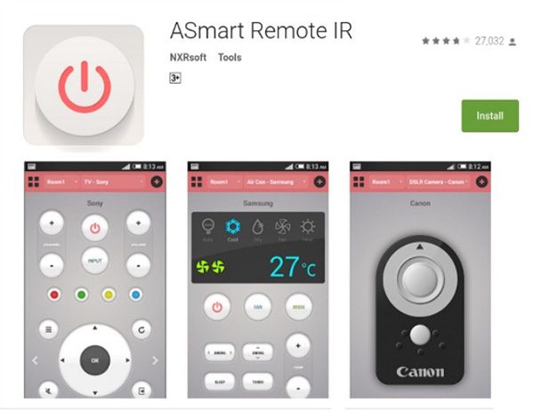 ASmart Remote IR - ứng dụng điều khiển điều hòa Nagakawa