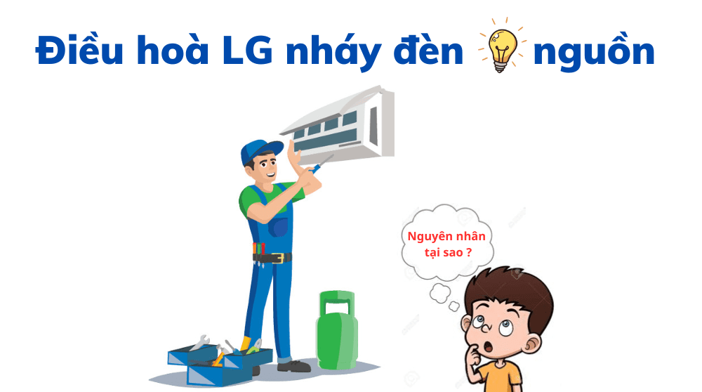 Máy lạnh LG báo lỗi chớp đèn