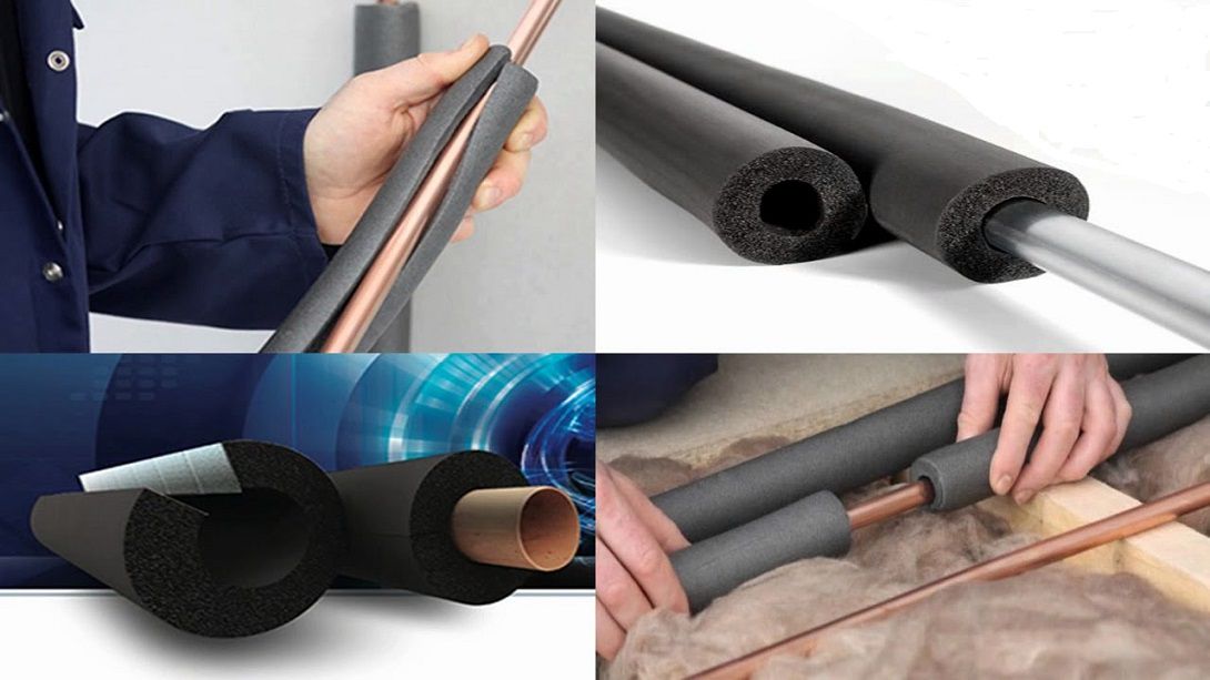 lắp ống đồng và quấn bảo ôn cho điều hoà đứng