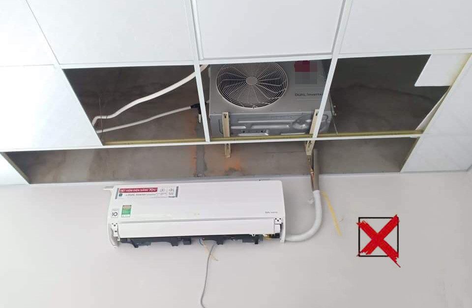 Máy lạnh LG kêu to: Nguyên nhân và cách khắc phục Điều hoà LG phát ra tiếng kêu lớn: Do lắp đăt sai vị trí